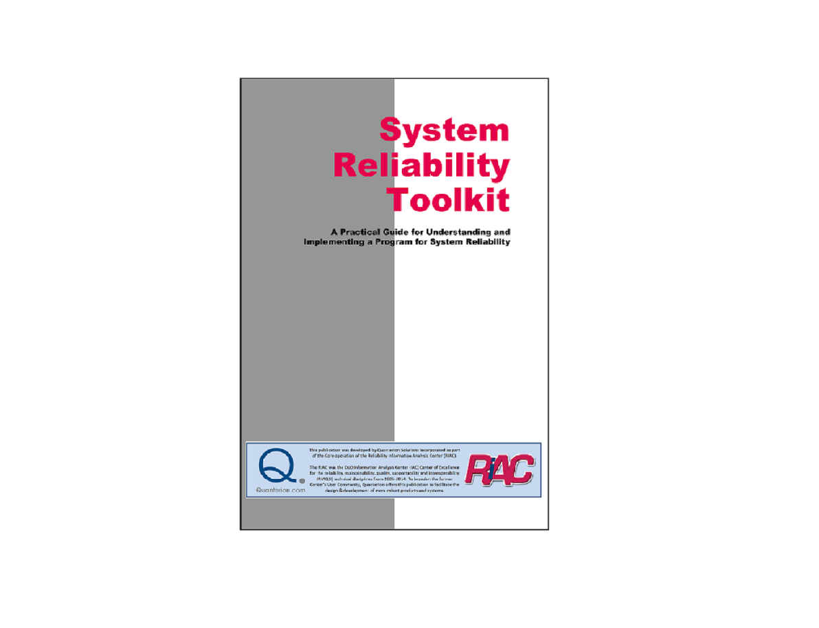 System Reliability Toolkit
