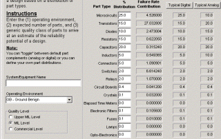 QuART PRO Reliability Potential Tool