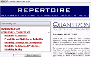 REPERTOIRE Reliability Training Courses