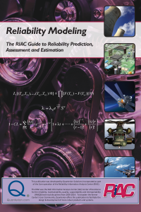 Reliability Modeling - The RIAC Guide to Reliability Prediction, Assessment and Estimation