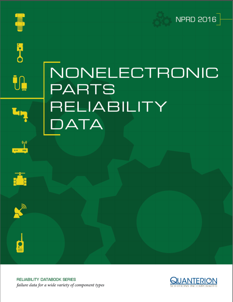 Nonelectronic Parts Reliability Data Publication (NPRD2016