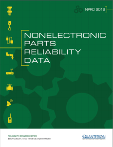 Nonelectric Parts Reliability Data (NPRD) 2016