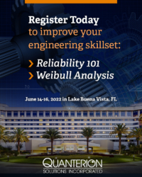 June 2022 Reliability Engineering Open Training